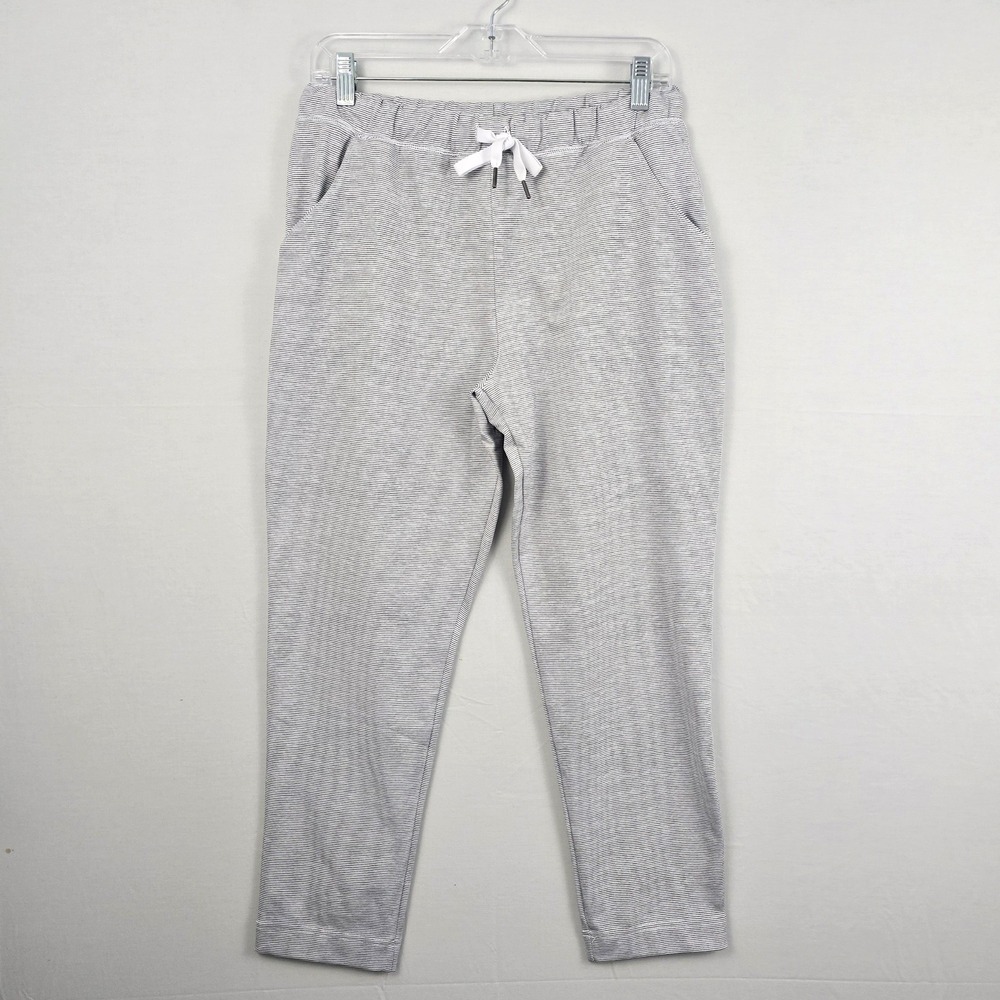 Scorpio‎ Sol  Stripe Drawstring Women's Ankle Pants Blue White M